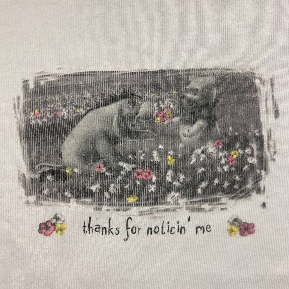 Vintage 90s Pooh Eeyore Movie Quote Essential Cartoon Tee - Picture 3 of 5